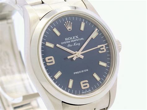 rolex air king azul|Rolex Air-King.